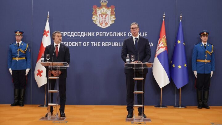 Док албанска полиција руши српске куће, Вучић организује прославу