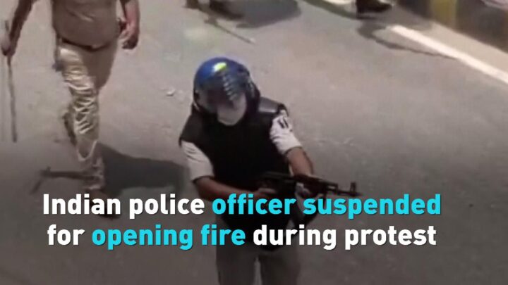 Indian Police Officer Suspended After Firing at Protesters in New Delhi