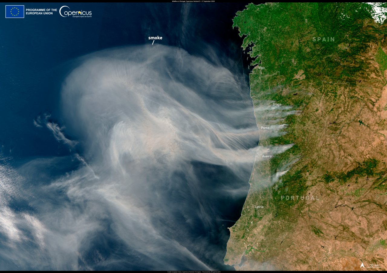 wildfires in Europe
