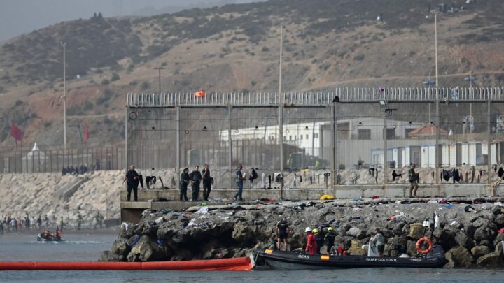 Spain Installs Floating Barrier to Curb Migrant Arrivals in Ceuta