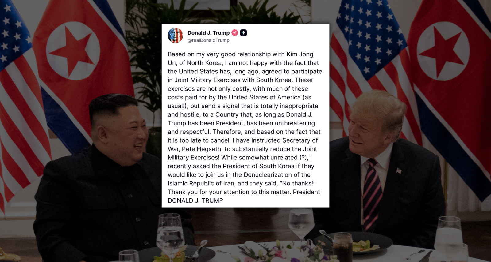 Trump Kim Jong Un