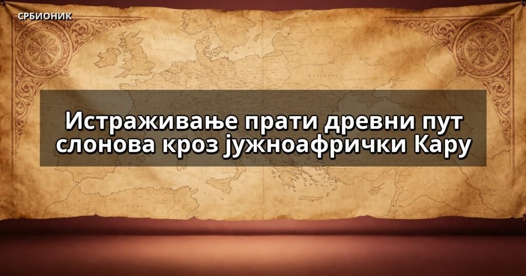 Истраживање прати древни пут слонова кроз јужноафрички Кару