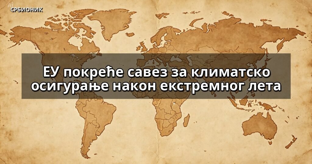 ЕУ покреће савез за климатско осигурање након екстремног лета