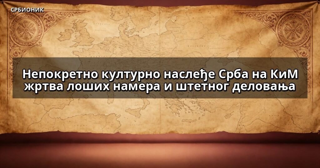 Непокретно културно наслеђе Срба на КиМ жртва лоших намера и штетног деловања