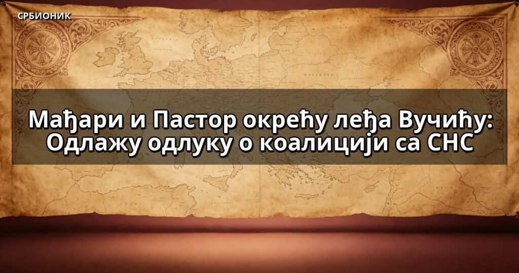 Мађари и Пастор окрећу леђа Вучићу: Одлажу одлуку о коалицији са СНС