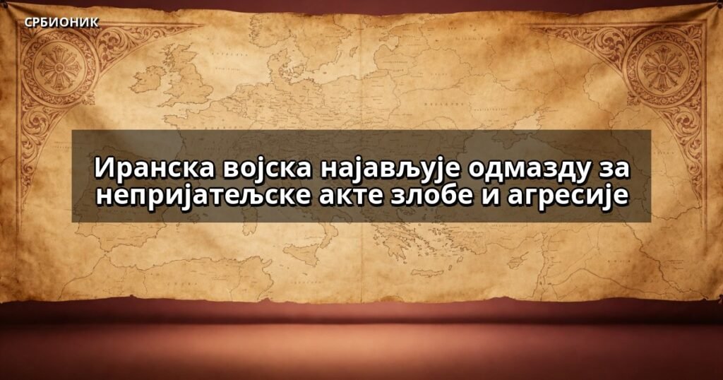 Иранска војска најављује одмазду за непријатељске акте злобе и агресије