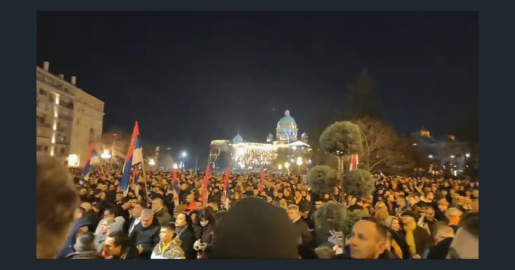 Организован предизборни протест против власти у Београду