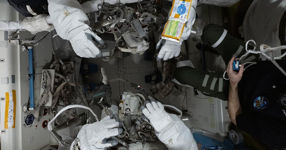 spacewalk outside ISS